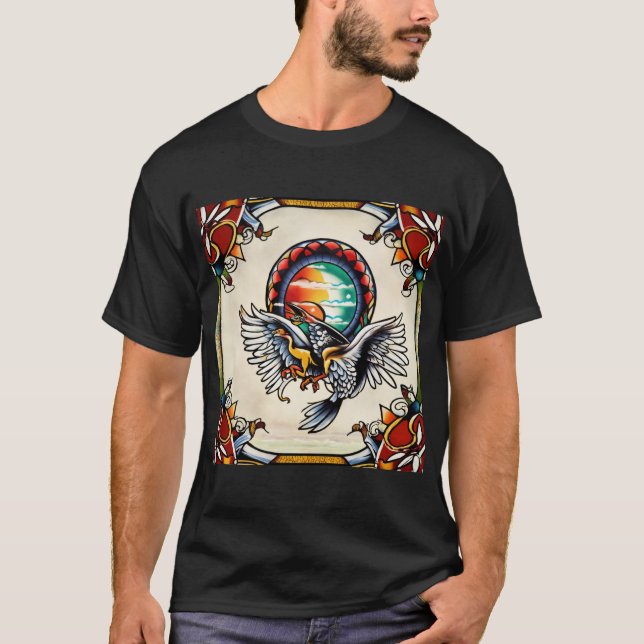 T-shirt Les racines traditionnelles rencontrent les T-shir (Devant)