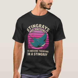 T-shirt Les raies pastenagues sont géniales - Donc je suis