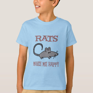 T-shirt Les rats me rendent heureux