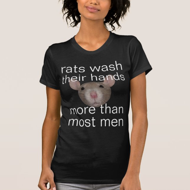 T-shirt les rats se lavent les mains (Devant)