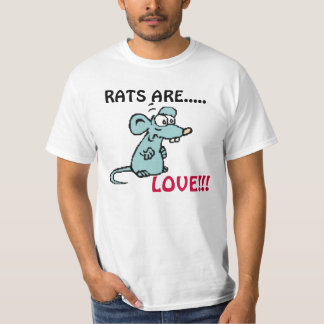 T-SHIRT LES RATS SONT, AMOUR ! ! !