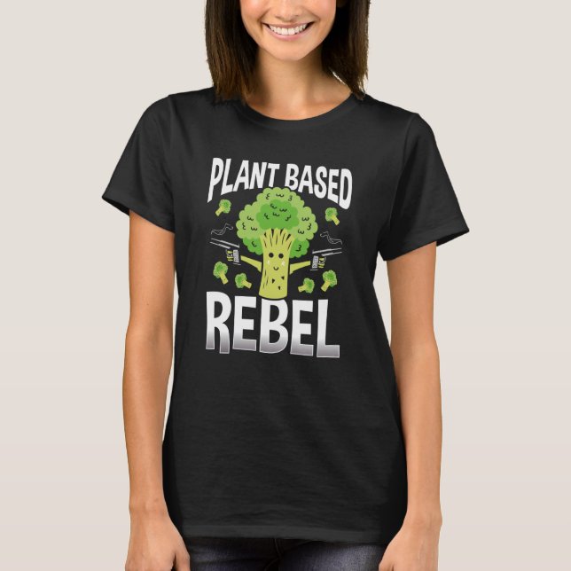 T-shirt Les rebelles plante véganistes (Devant)