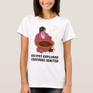 T-shirt Les recettes des blogueurs alimentaires créent des