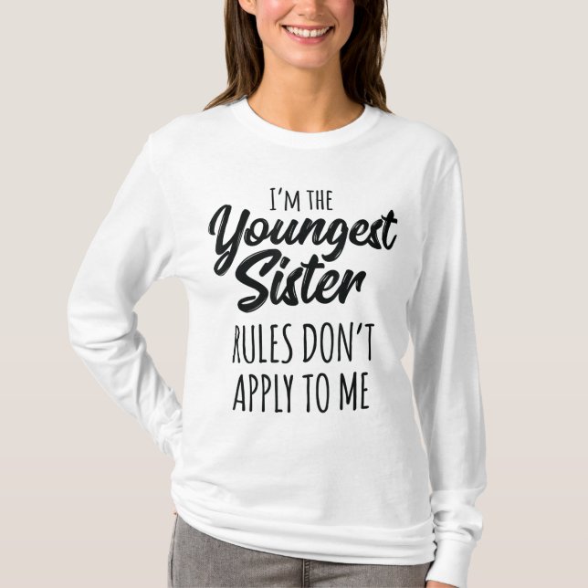 T-shirt Les règles de la plus jeune soeur ne s'appliquent  (Devant)