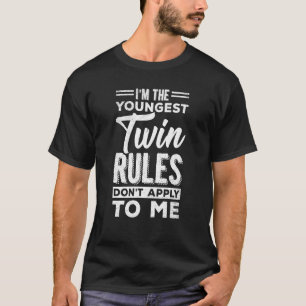 T-shirt Les Règles Twin Les Plus Jeunes Ne S'Appliquent Pa