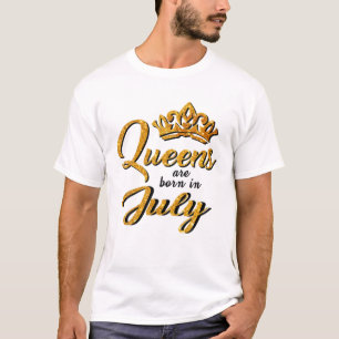 T-shirt Les Reines Noires Sont Nées En Juillet Les Femmes