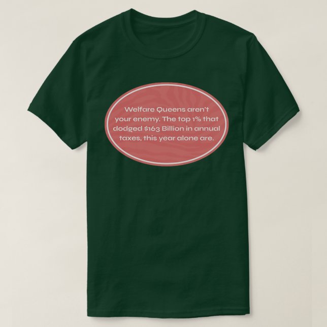T-shirt Les Reines Sociales n'existent pas Fiscalité Les R (Design devant)