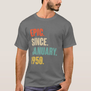 T-shirt Les Reines Sont Nées En Février 1950 Anniversaire 