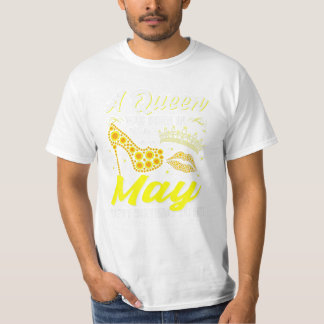 T-shirt Les Reines Sont Nées En Mai Fille