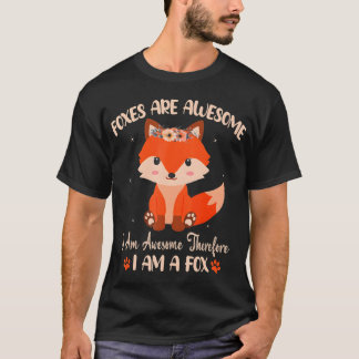 T-shirt Les Renards Foxes Sont De Belles Filles De Renards