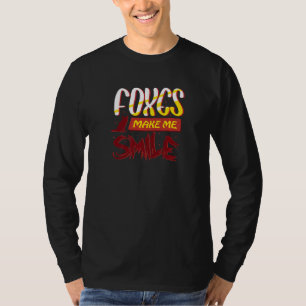 T-shirt Les renards me font sourire Faune Nature Forêt Ani