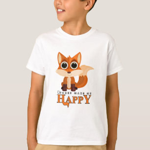 T-shirt Les Renards Me Rendent Heureux