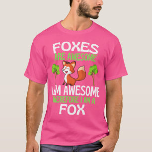 T-shirt Les Renards Sont Un Amusant Amusant Maillot De Ren