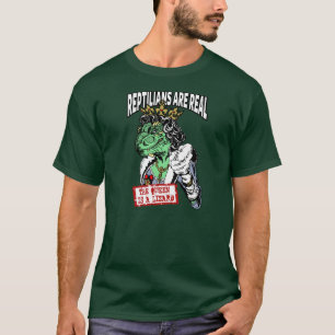 T-shirt Les Reptilians sont vrais - la Reine est un lézar