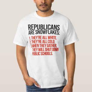 T-shirt Les républicains sont des flocons de neige