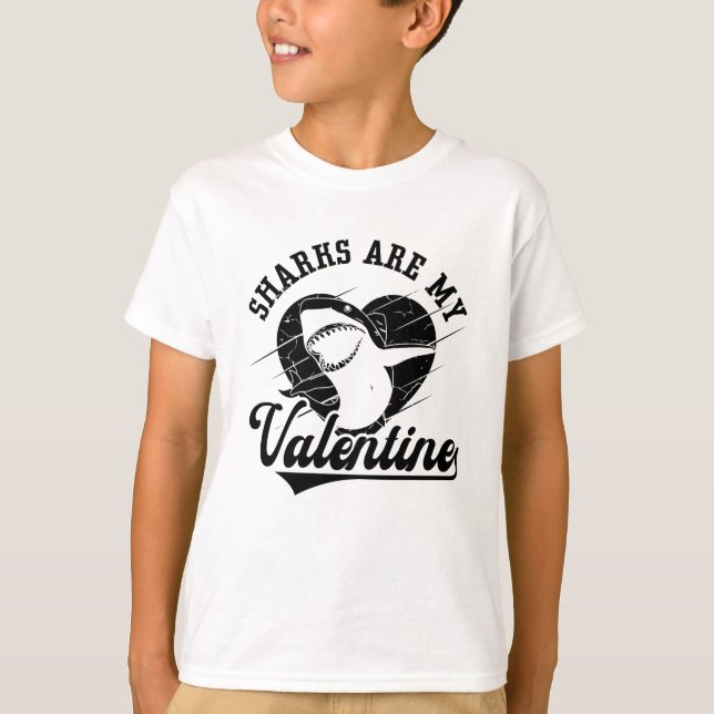 T-shirt Les requins sont mon Valentine Dive Freediver (Devant)