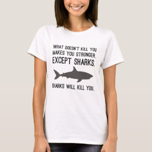 T-shirt Les requins vous tueront