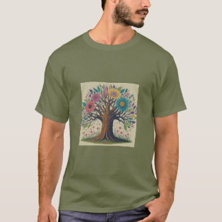 T-shirt Les rêves fleurissent ici