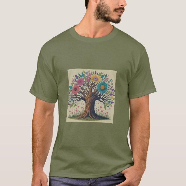 T-shirt Les rêves fleurissent ici (Devant)