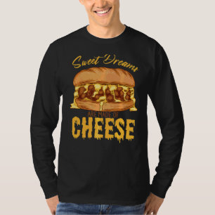 T-shirt Les Rêves Sucrés Sont Faits De Cheese Cheeseburger