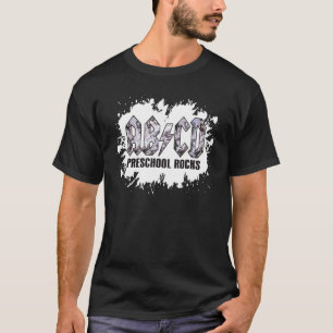 T-shirt Les Rocks De L'Écolaire Abcd Enseignant Abcd Rocks