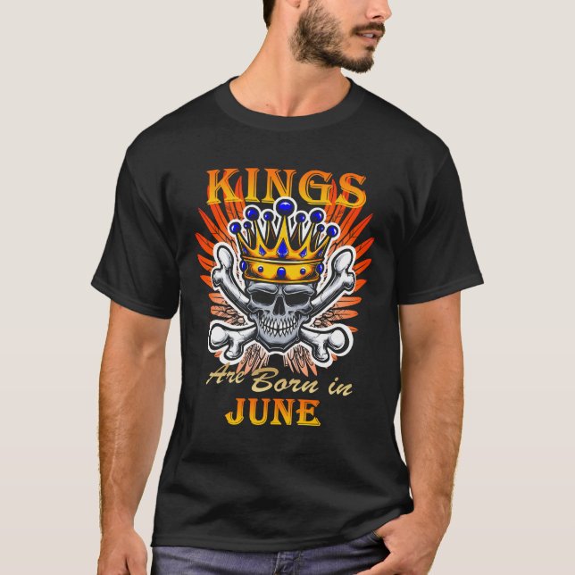 T-shirt Les rois naissent en juin (Devant)