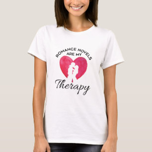 T-shirt Les romans romantiques sont mon ver de livre thér