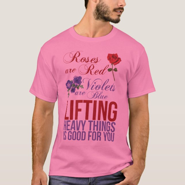 T-shirt Les roses sont rouges, des violettes sont bleus, (Devant)