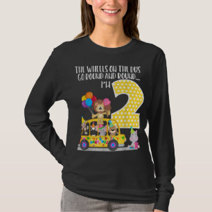 T-shirt Les Roues Dans Le Bus 2 Anniversaire 2 Ans Famille