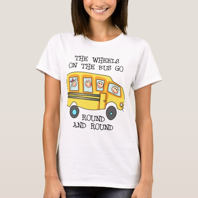 T-shirt Les roues du bus (Devant)