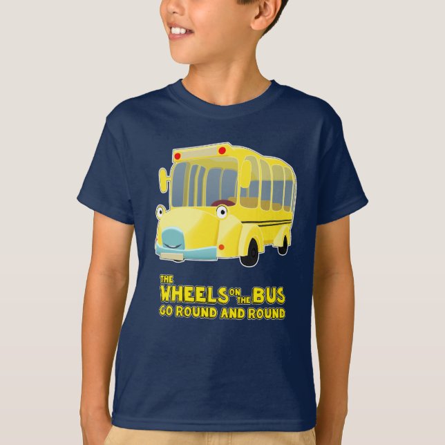 T-shirt Les roues sur l'autobus vont en rond (Devant)