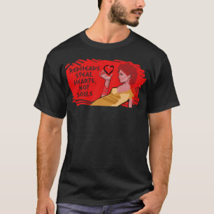T-shirt Les rouges volent les coeurs et non les âmes