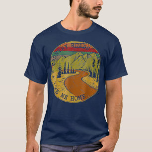 T-shirt Les routes de campagne m'amènent chez moi Agricul