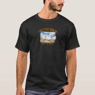T-shirt Les Routes De Campagne Me Ramènent Chez Moi Des Ch