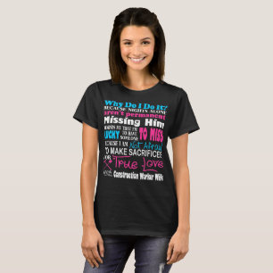 T-shirt Les sacrifices véritable la pièce en t d'épouse de