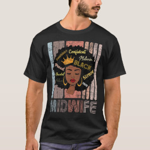 T-shirt Les sages-femmes afro-américaines Doula Nurse Midw