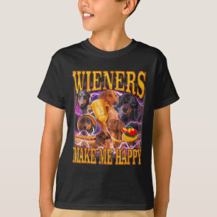 T-shirt Les saucisses me rendent heureux, amateur de chien