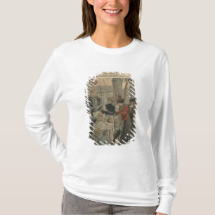 T-shirt Les scènes de rue de Paris déjeunent en air ouve