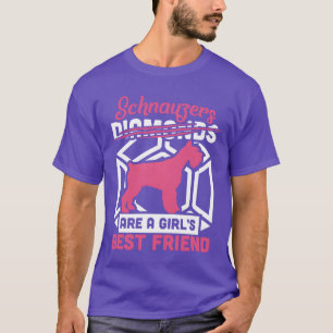 T-shirt Les Schnauzers sont une fille meilleur ami