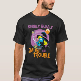 T-shirt Les Schtroumpfs Schtroumpf Bulles Bulles et Problè
