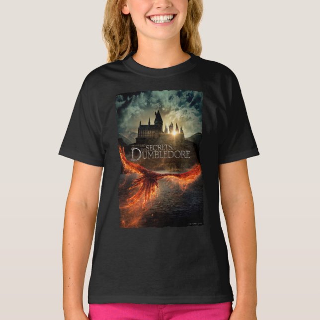 T-shirt Les secrets de l'affiche théâtrale de Dumbledore (Devant)