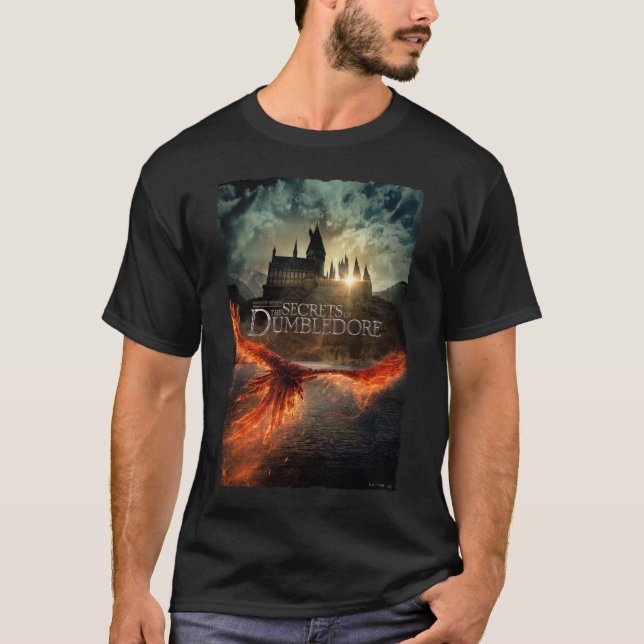 T-shirt Les secrets de l'affiche théâtrale de Dumbledore (Devant)