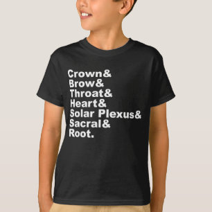 T-shirt Les sept chakras de l'hindouisme et le rituel hind