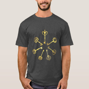 T-shirt Les sept clés dorées du magicien