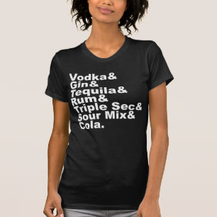 T-shirt Les Sept Ingrédients D'Un Thé Glacé De Long Isl