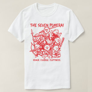T-shirt Les Sept Pomerai - Parodie de Samouraï Poméranien