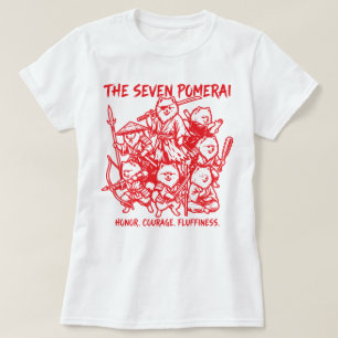 T-shirt Les Sept Pomerai - Parodie de Samouraï Poméranien