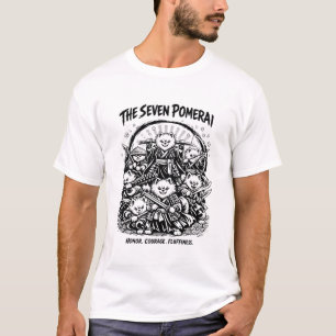 T-shirt Les sept samouraïs Poméraniens Pomerai - Parodie