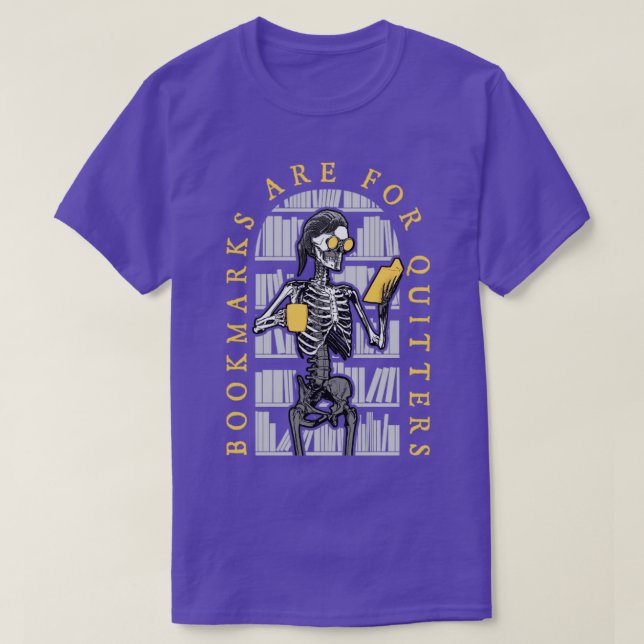 T-shirt Les signets sont pour Quitters Bibliothécaire Hall (Design devant)
