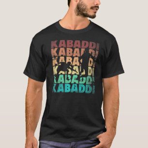 T-shirt Les silhouettes des sports indiens Kabaddi